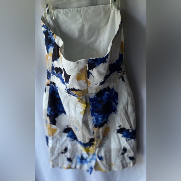 J. Crew Strapless Floral Multicolored Dress EUC Size 6 - Picture 8 of 8